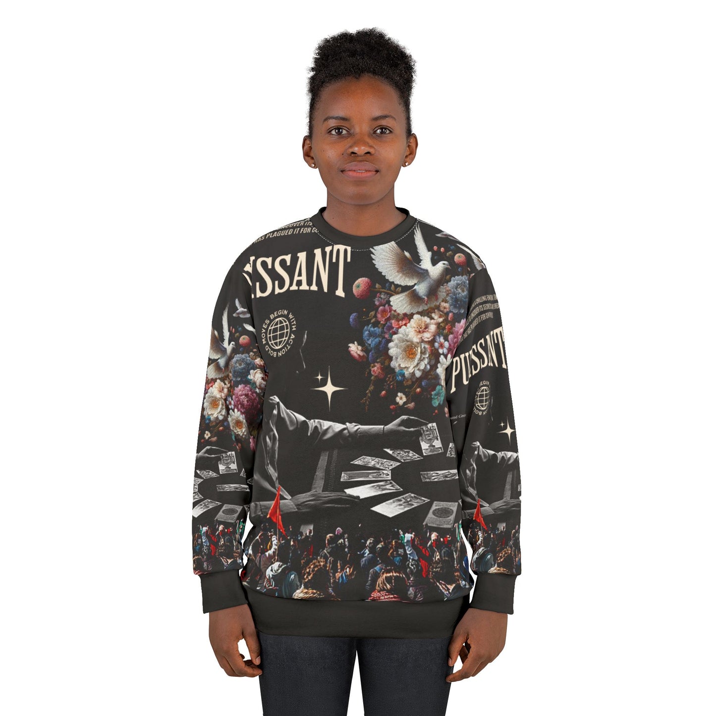 Calibrated Gnosis Sweatshirt — Revolutionary Art AOP Crewneck