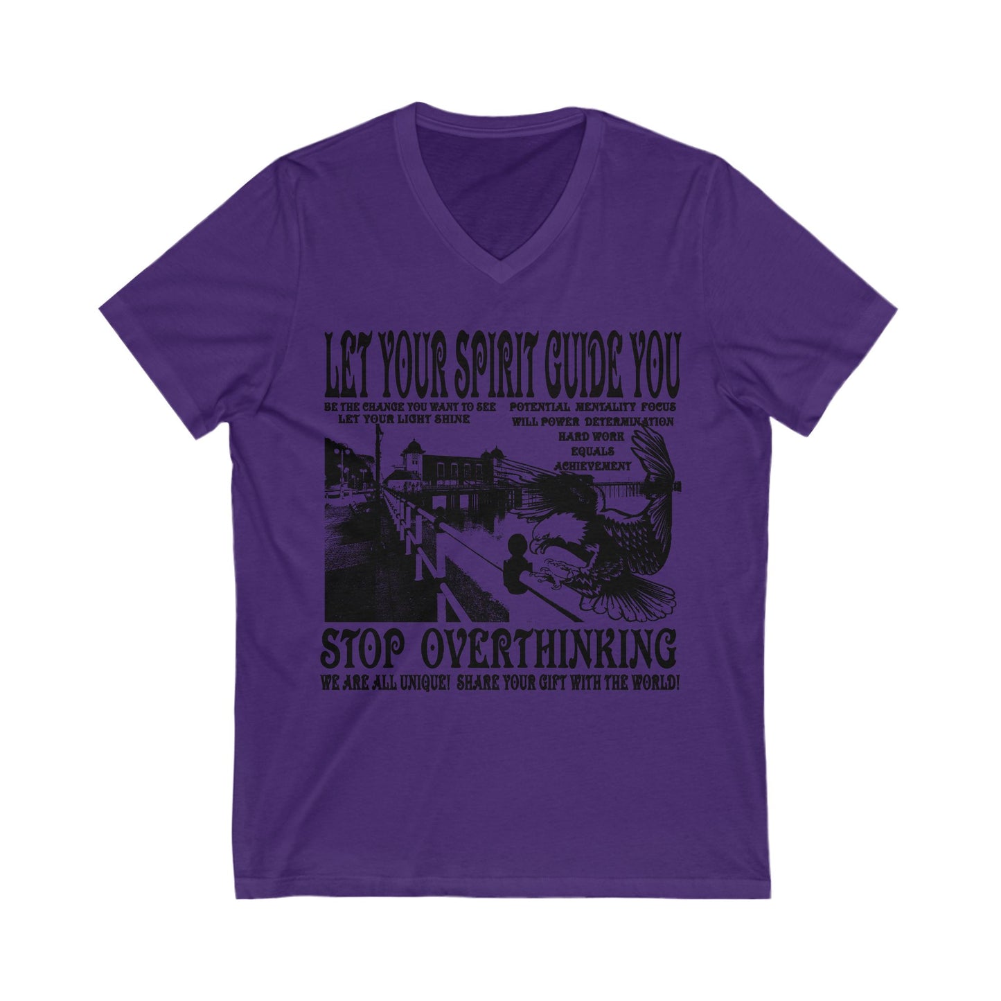 Let Your Spirit Guide You Unisex V-Neck Tee