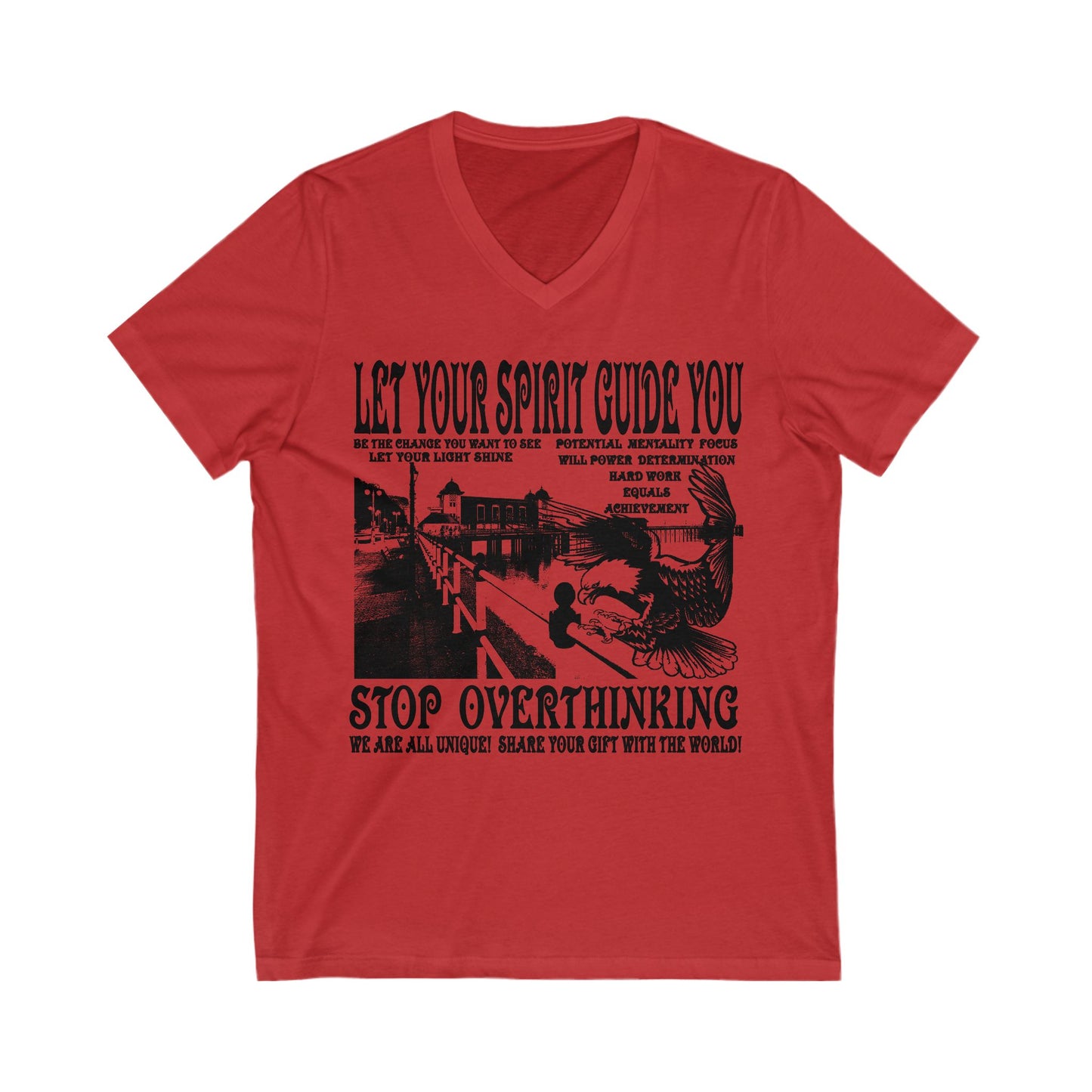 Let Your Spirit Guide You Unisex V-Neck Tee