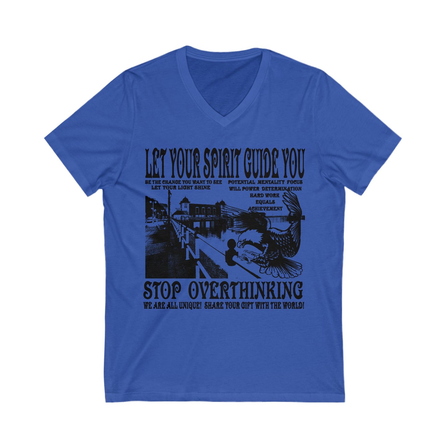 Let Your Spirit Guide You Unisex V-Neck Tee