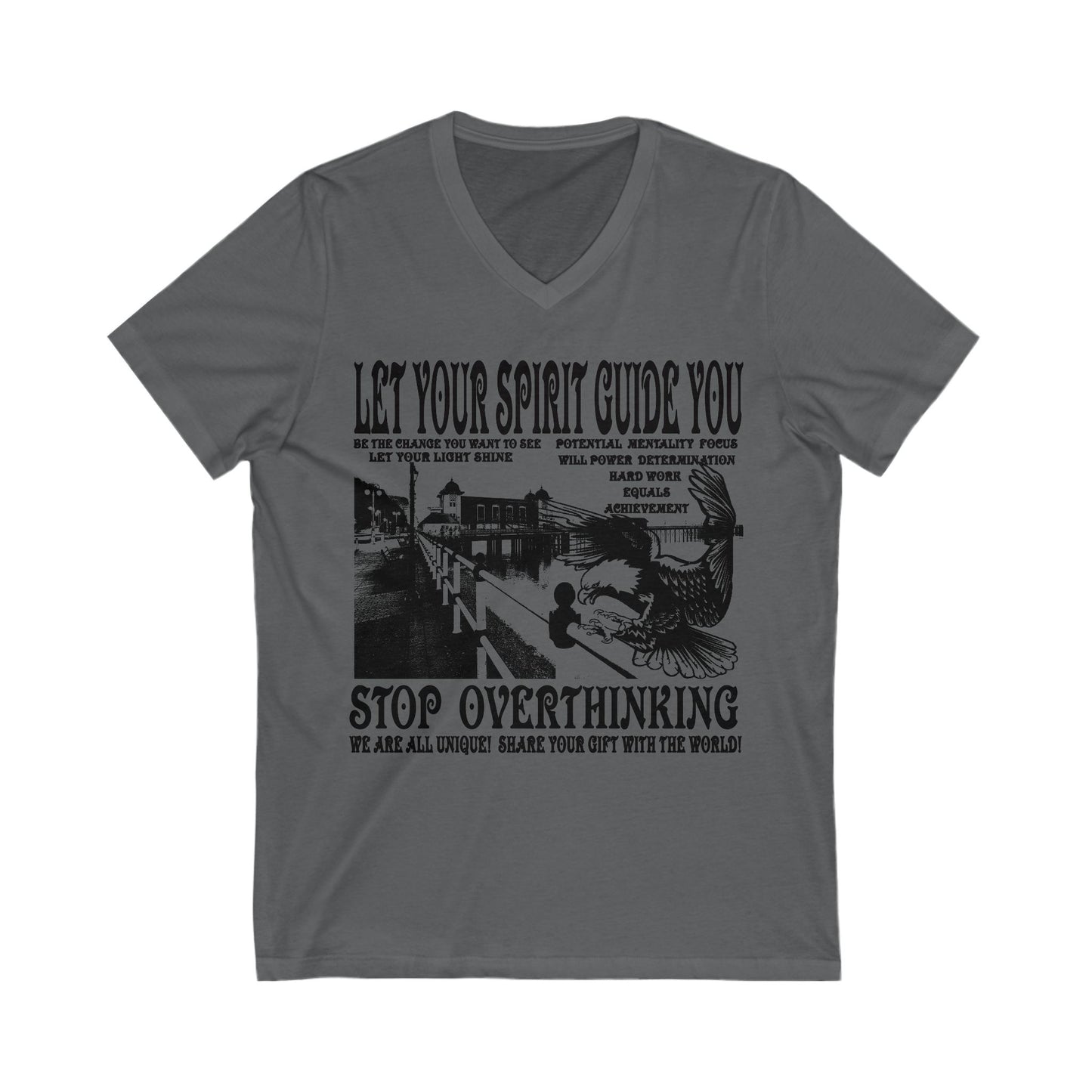 Let Your Spirit Guide You Unisex V-Neck Tee