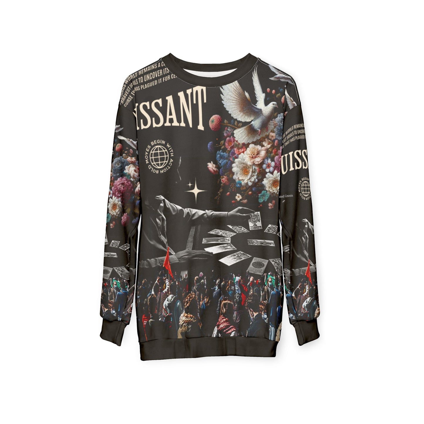 Calibrated Gnosis Sweatshirt — Revolutionary Art AOP Crewneck