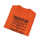 7 Rules of Life Unisex Softstyle T-Shirt