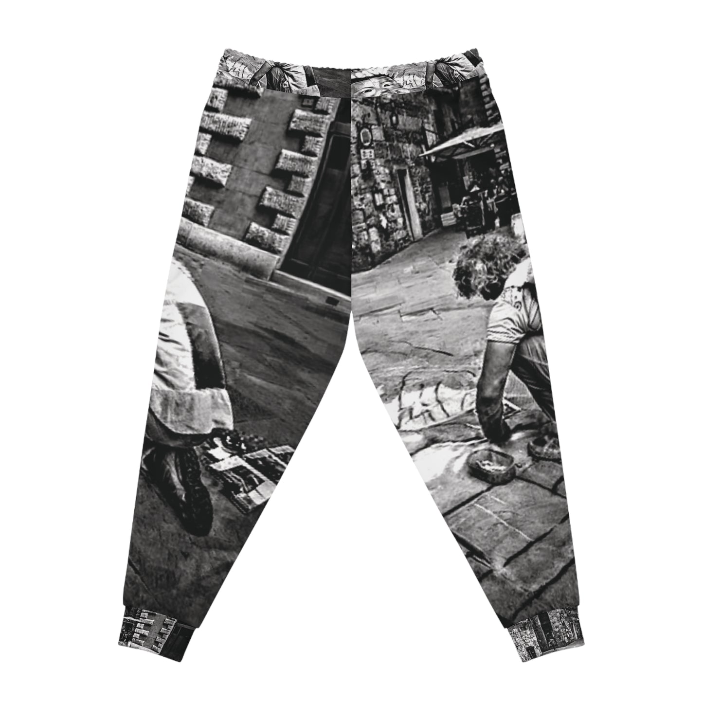 Do It Now Joggers — Black & White Urban Street Art Design