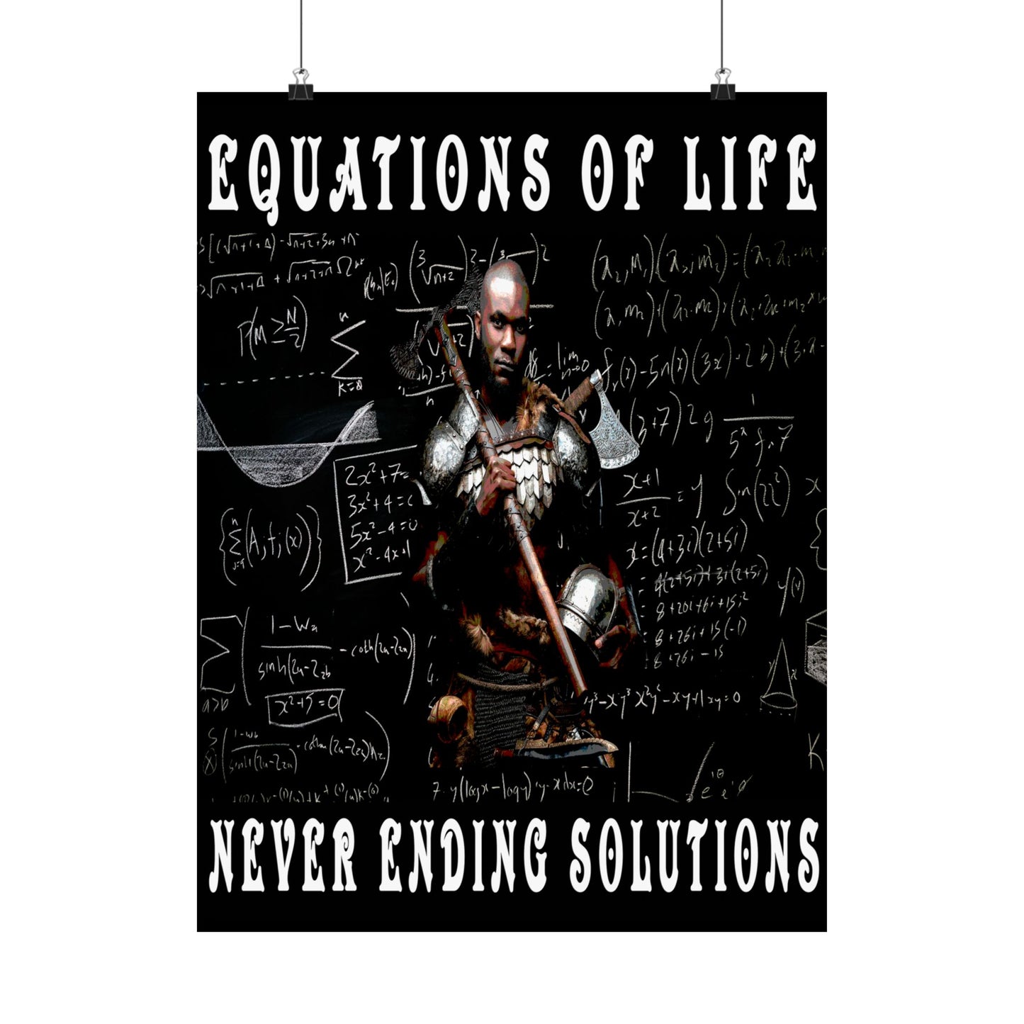 Equations of Life Matte Vertical Posters