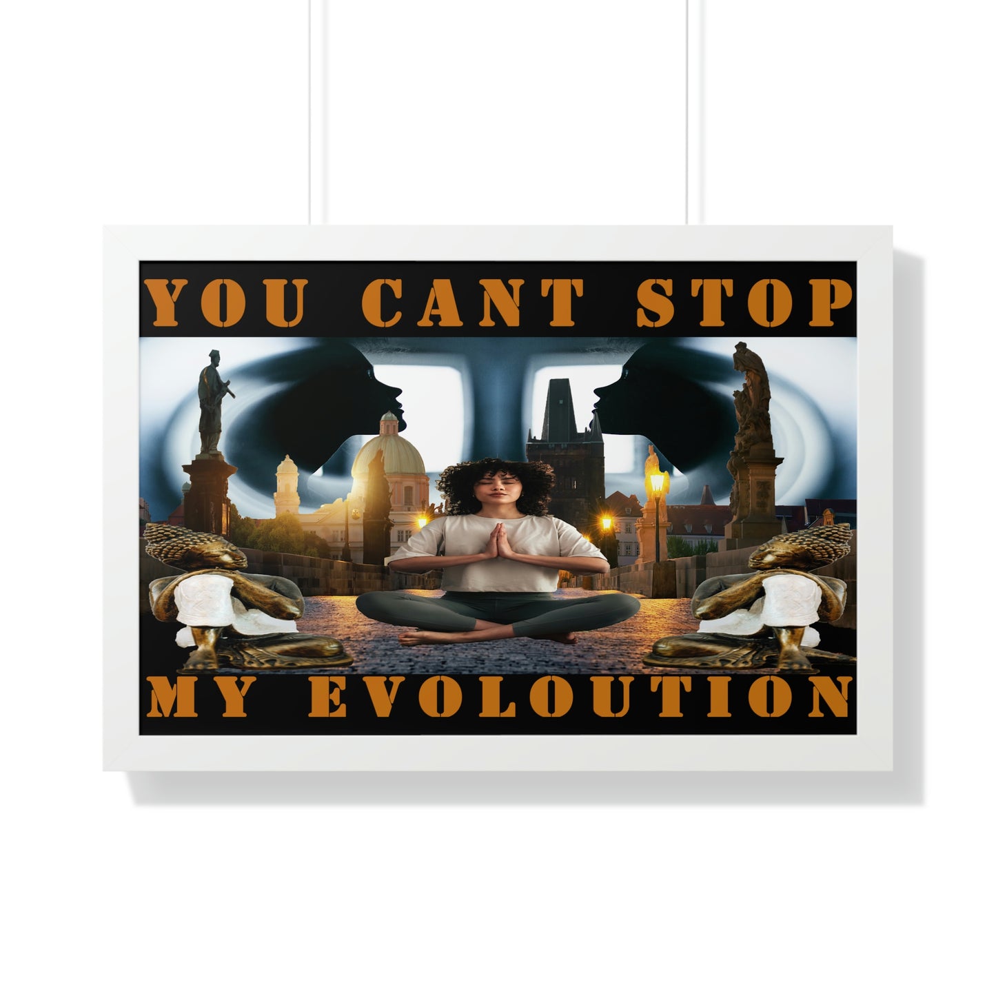 Framed Horizontal Poster YOU CAN'T STOP MY EVOLUTION