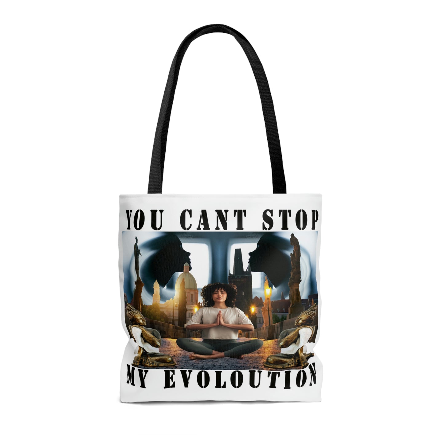 AOP Tote Bag YOU CAN'T STOP MY EVOLUTION