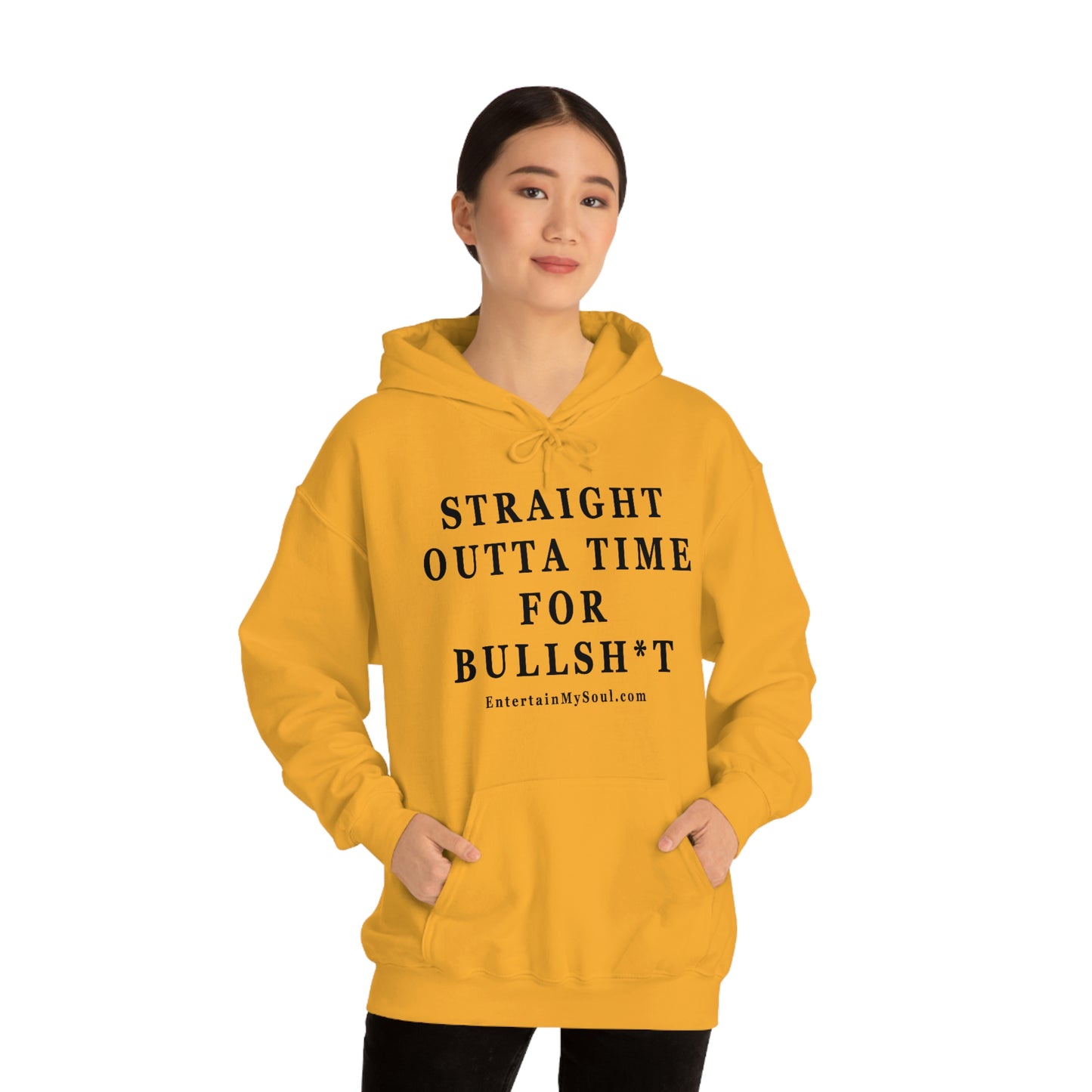 Unisex Heavy Blend™ Hooded Sweatshirt Straight Outta Time for Bullsh*t