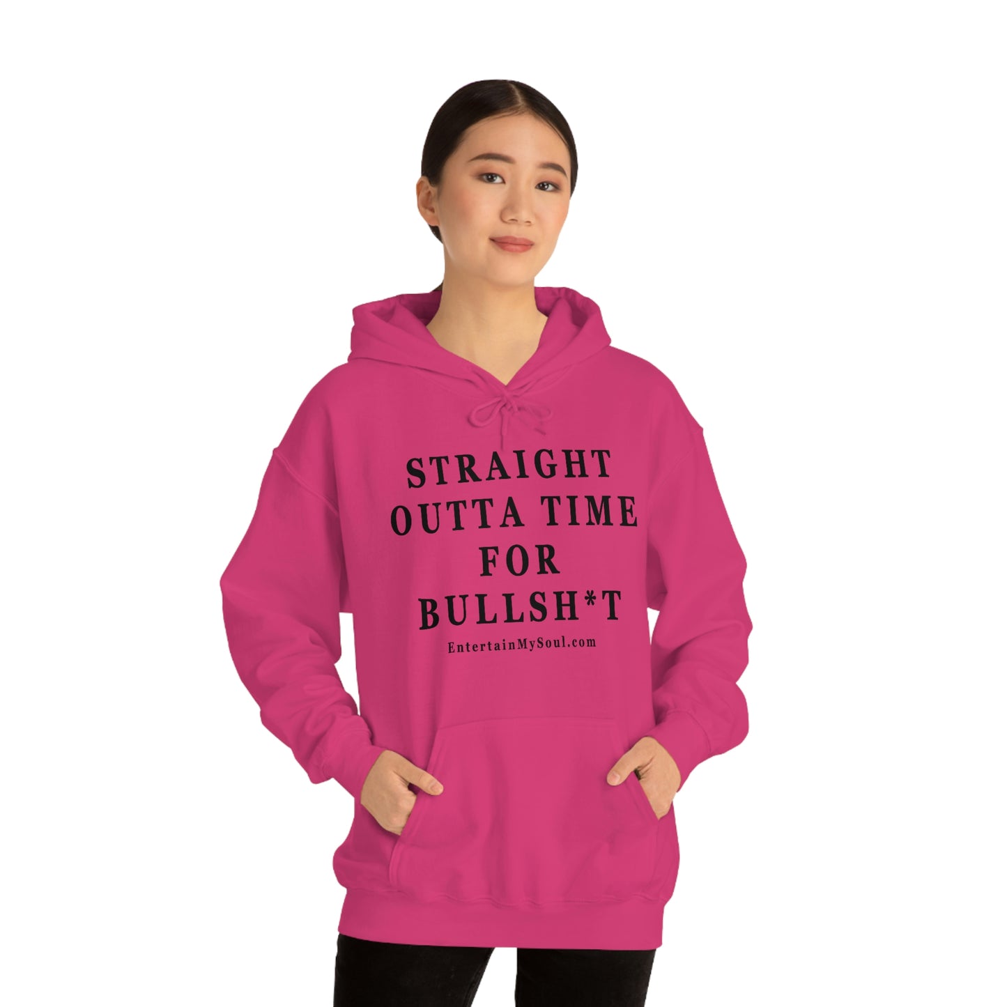 Unisex Heavy Blend™ Hooded Sweatshirt Straight Outta Time for Bullsh*t