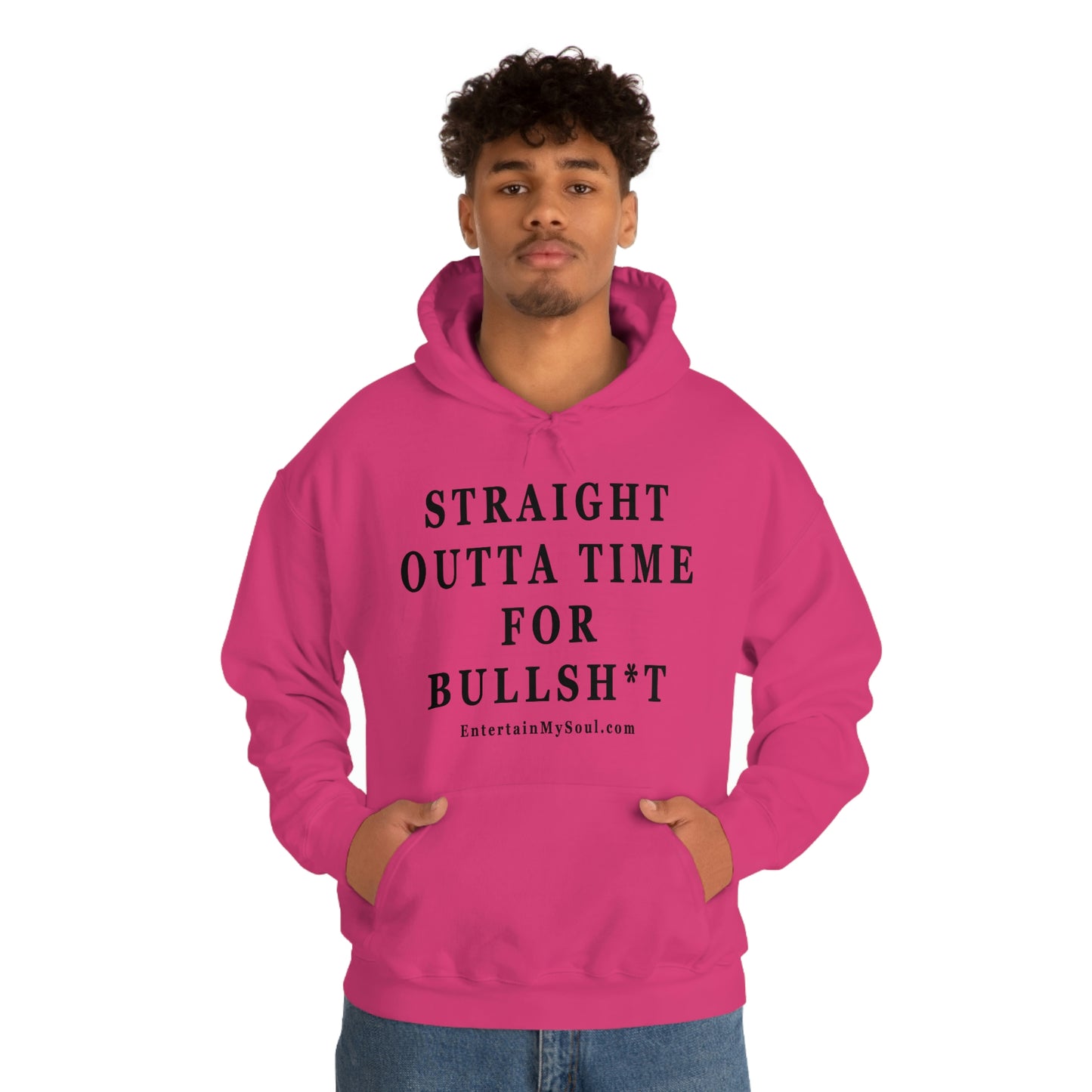 Unisex Heavy Blend™ Hooded Sweatshirt Straight Outta Time for Bullsh*t