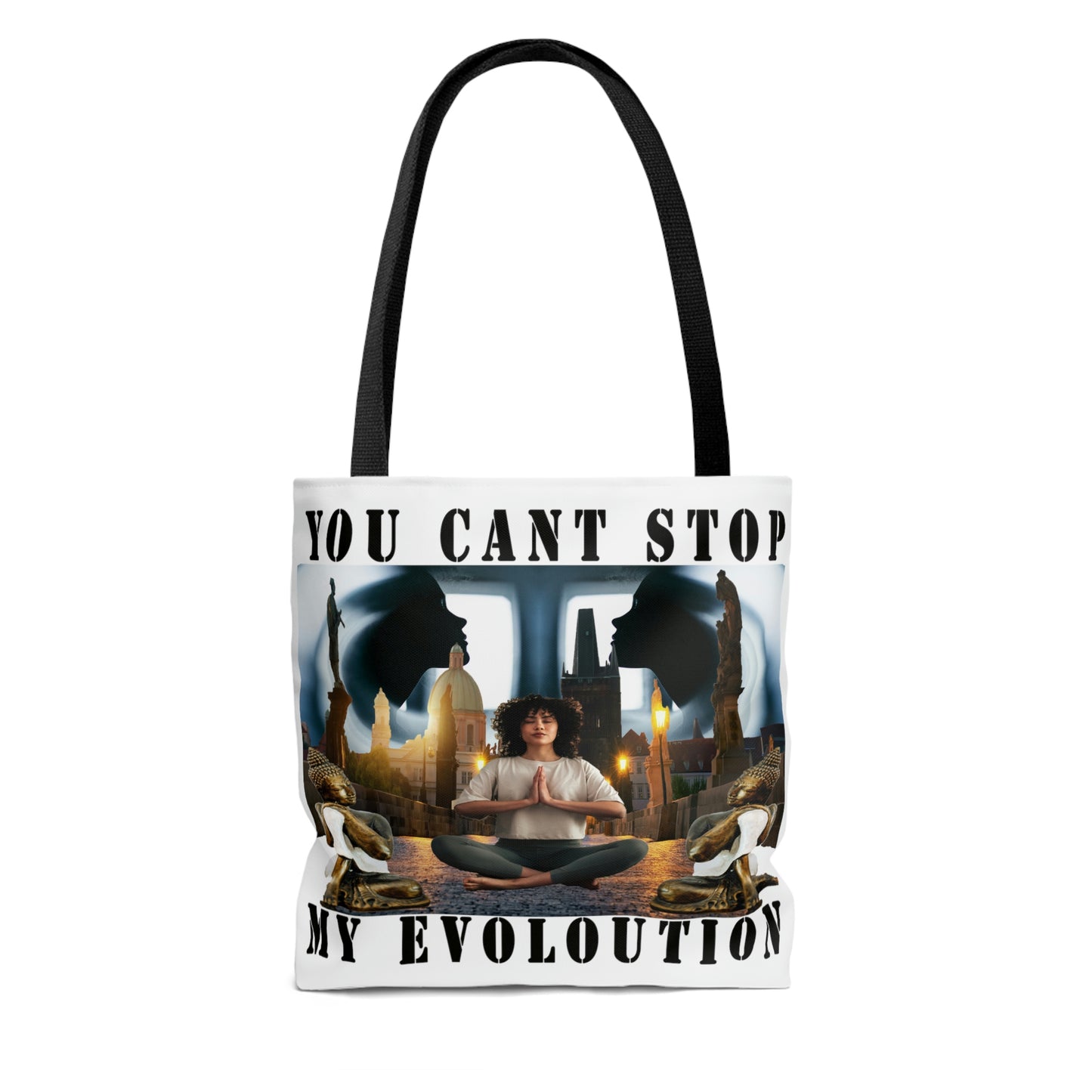 AOP Tote Bag YOU CAN'T STOP MY EVOLUTION