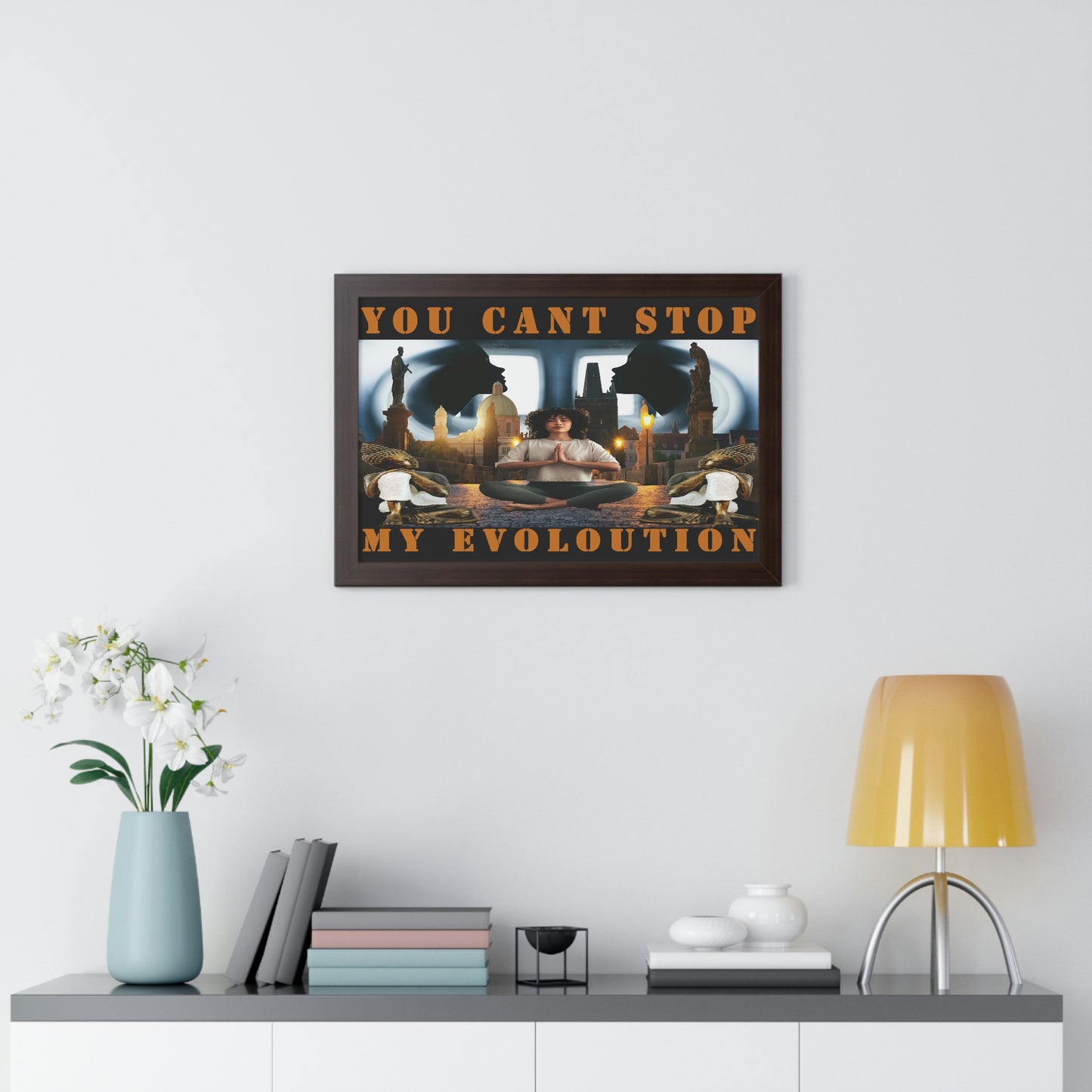 Framed Horizontal Poster YOU CAN'T STOP MY EVOLUTION