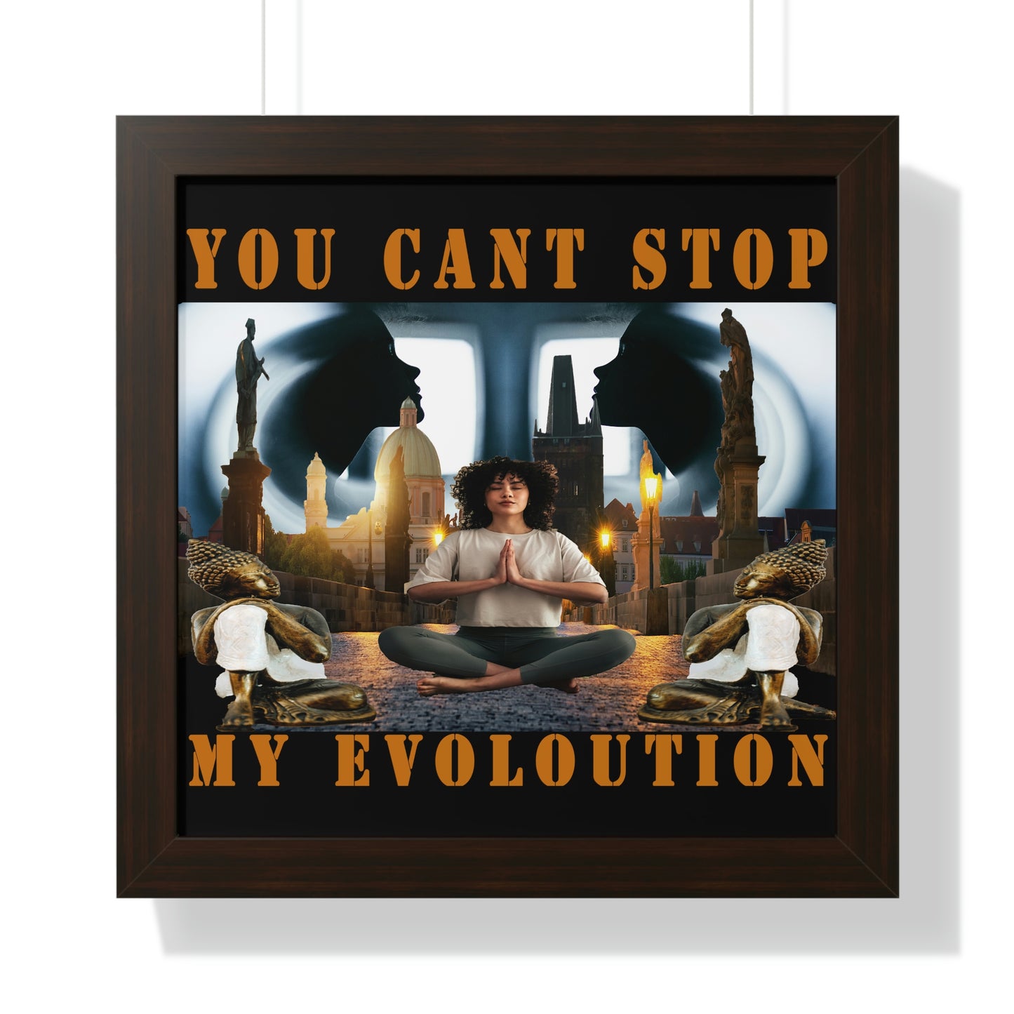 Framed Horizontal Poster YOU CAN'T STOP MY EVOLUTION