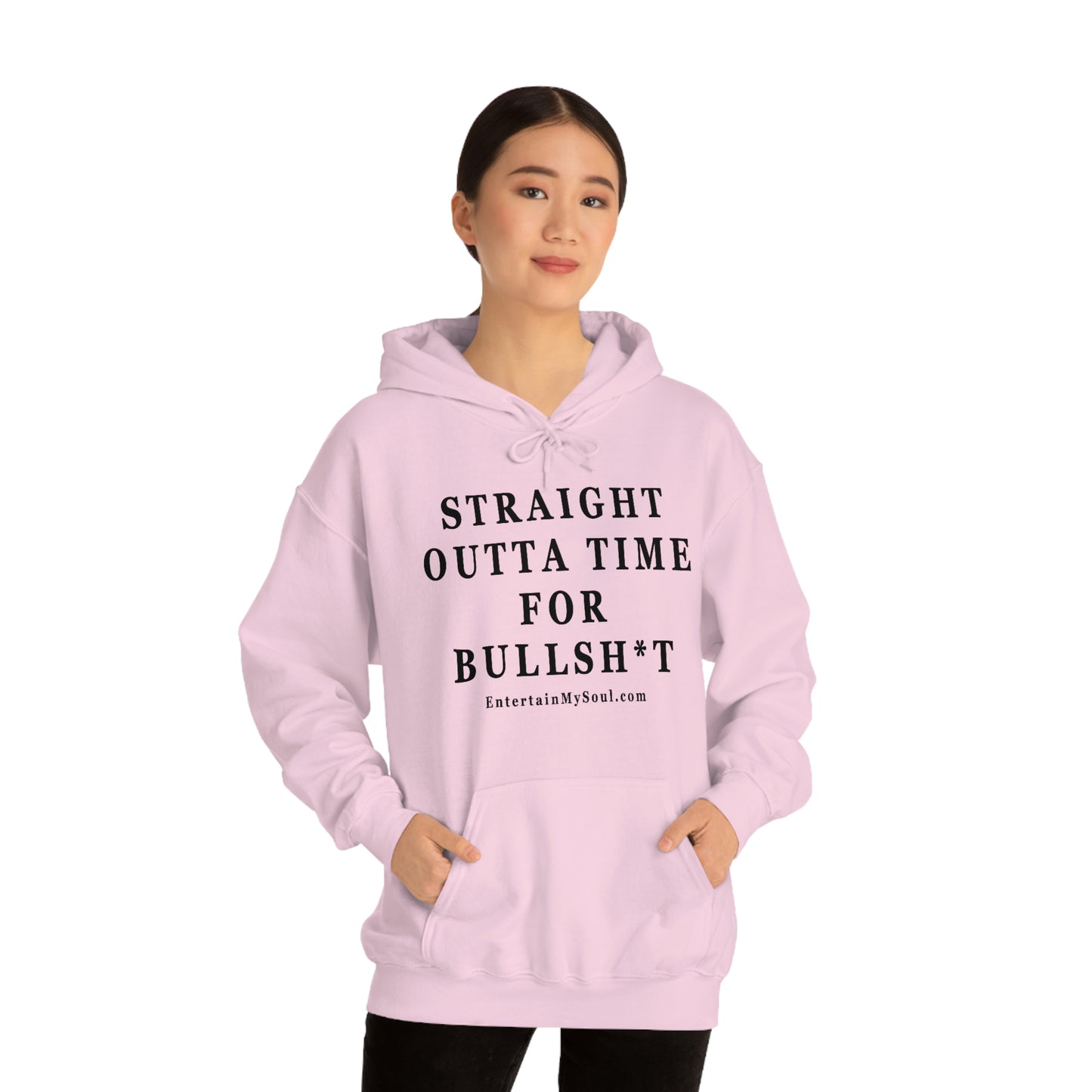 Unisex Heavy Blend™ Hooded Sweatshirt Straight Outta Time for Bullsh*t