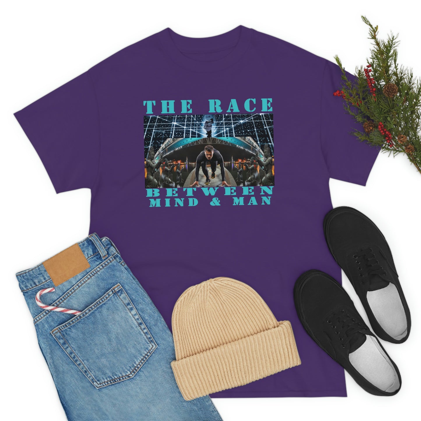 Unisex The Race Between Mind and Man Heavy Cotton Tee