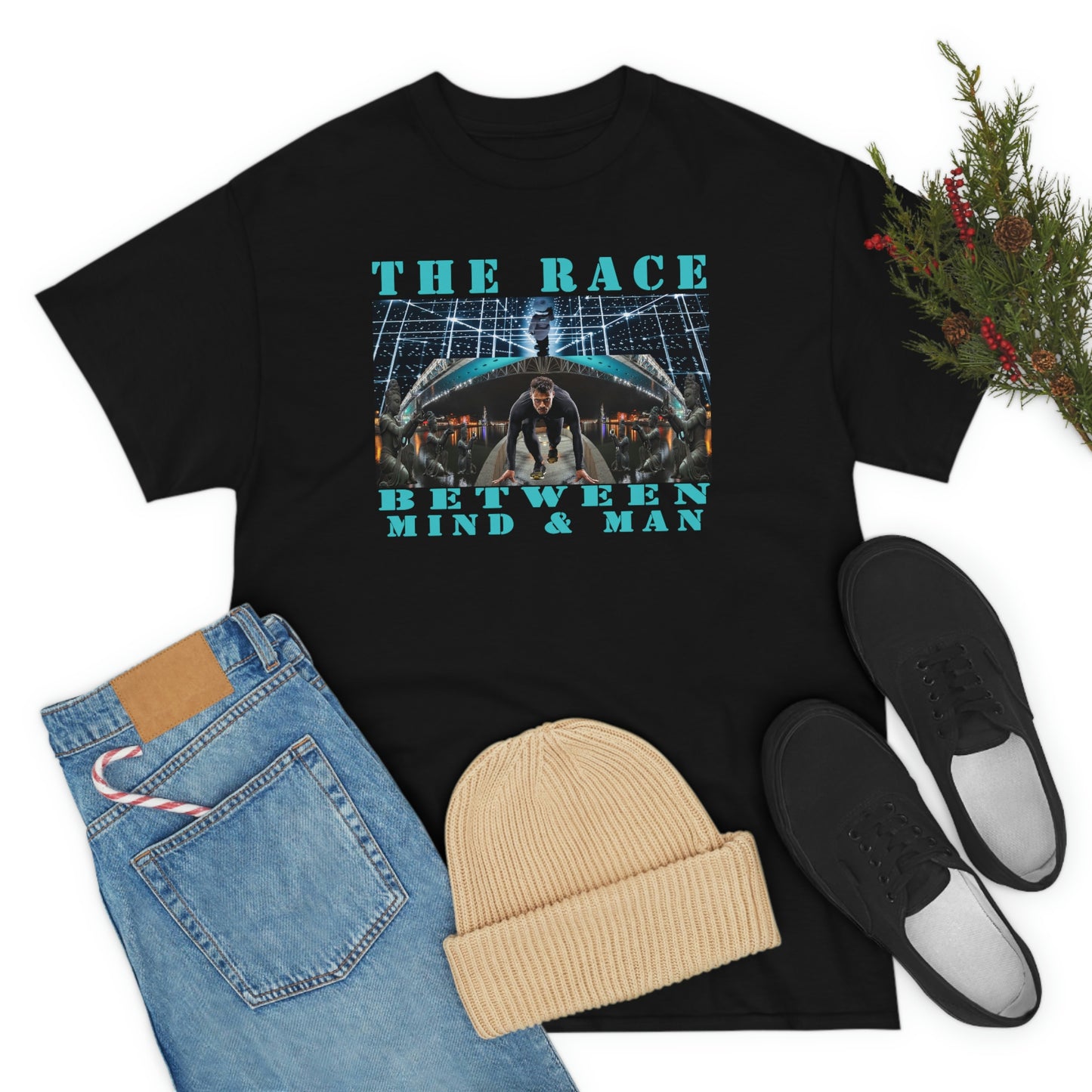 Unisex The Race Between Mind and Man Heavy Cotton Tee