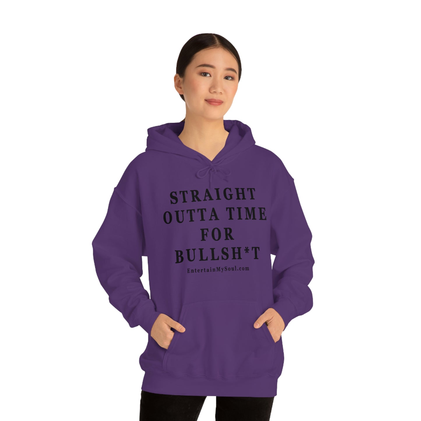 Unisex Heavy Blend™ Hooded Sweatshirt Straight Outta Time for Bullsh*t