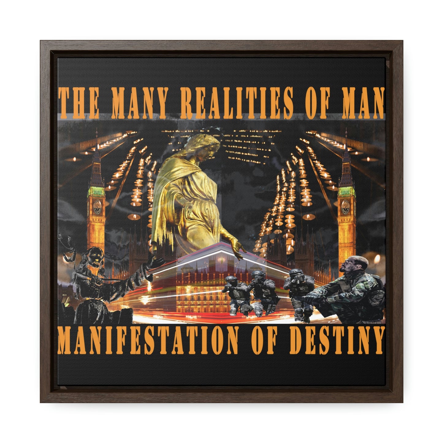 Manifestation of Destiny Gallery Canvas Wraps, Square Frame