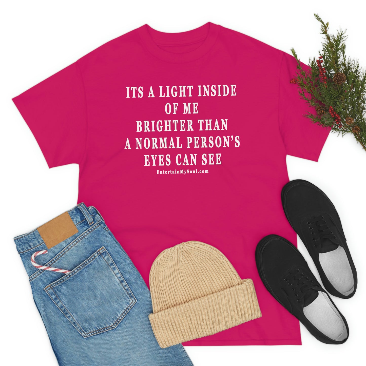 Unisex Heavy Cotton Tee Its a Light Inside of Me Thats Brighter Than The Eyes Can See