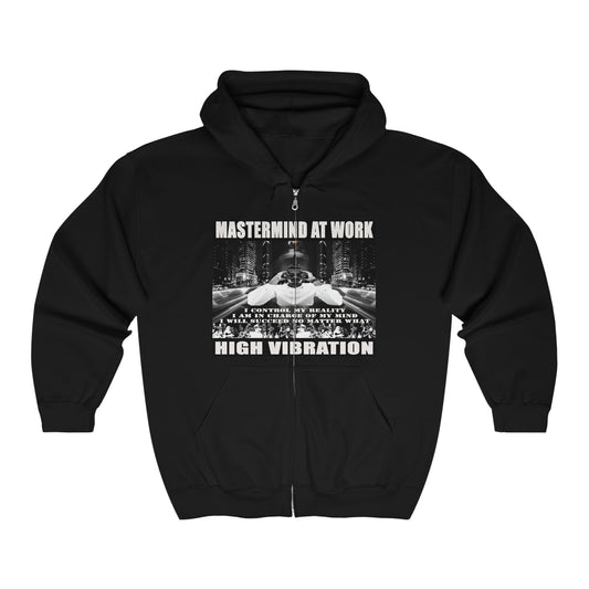 Unisex Heavy Blend™ Mastermind at Work Full Zip Hooded Sweatshirt