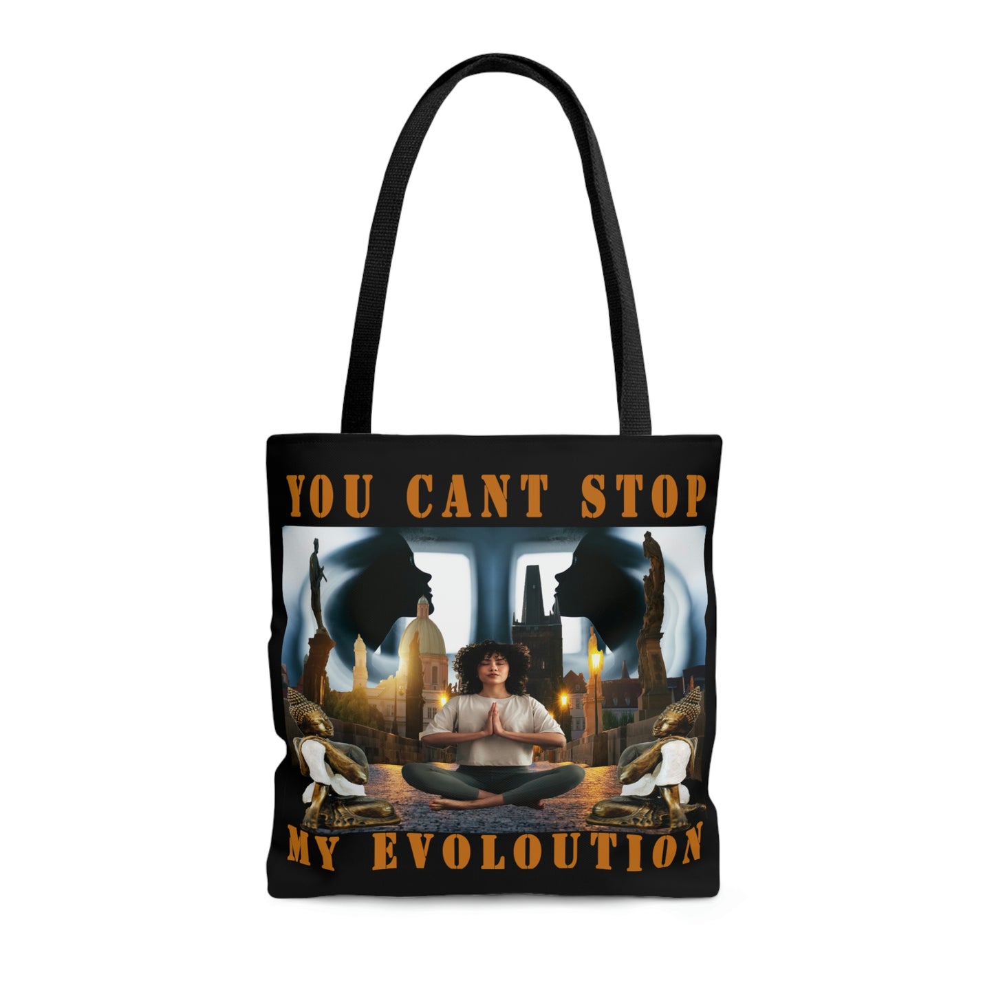 AOP Tote Bag YOU CAN'T STOP MY EVOLUTION