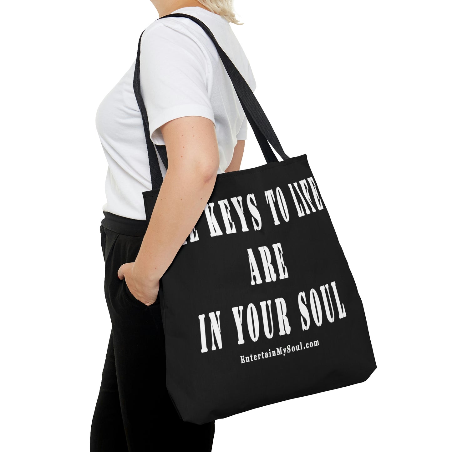 AOP Tote Bag The Keys to Life are in Your Soul