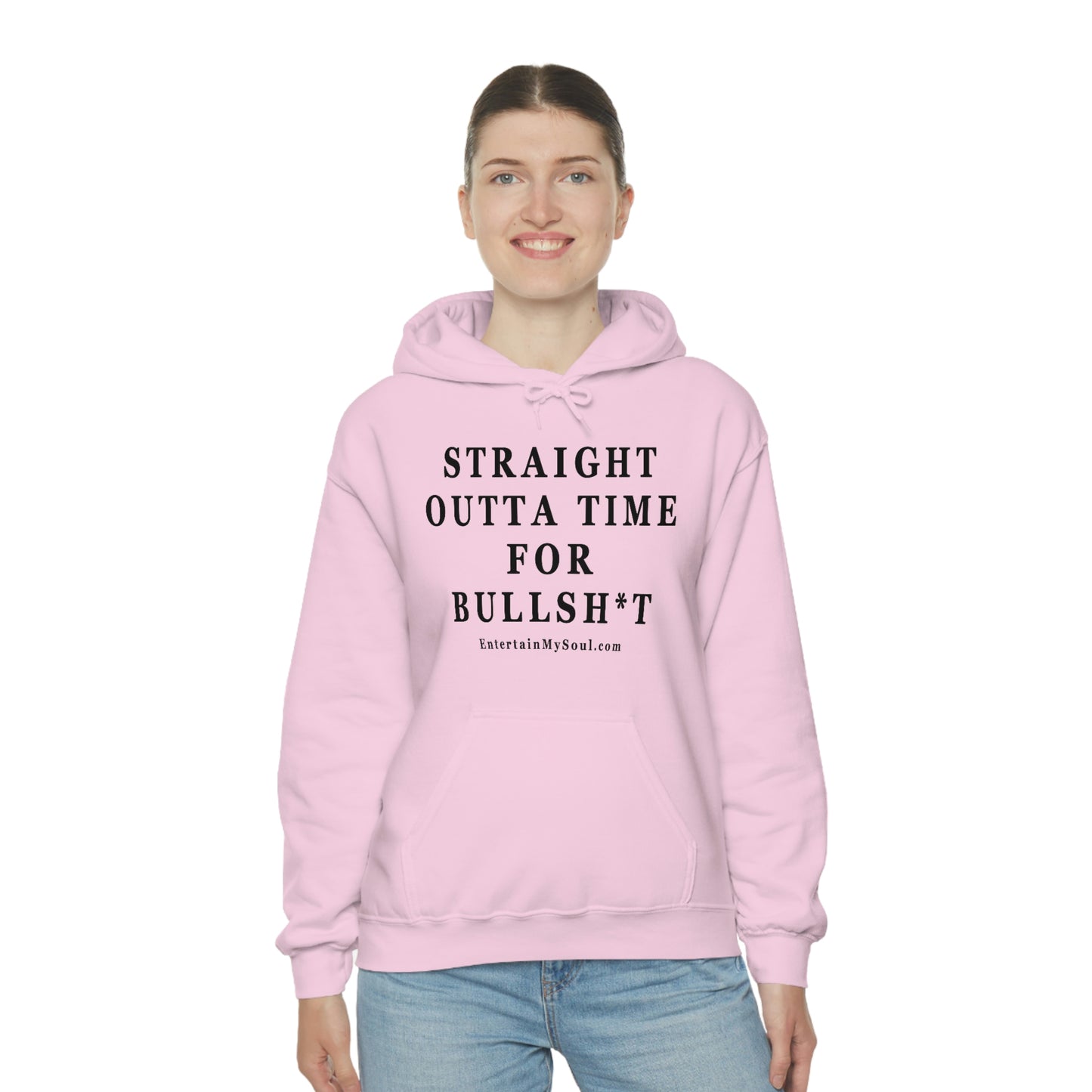 Unisex Heavy Blend™ Hooded Sweatshirt Straight Outta Time for Bullsh*t