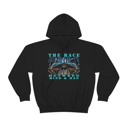 Unisex The Race Between Mind and Man Heavy Blend™ Hooded Sweatshirt