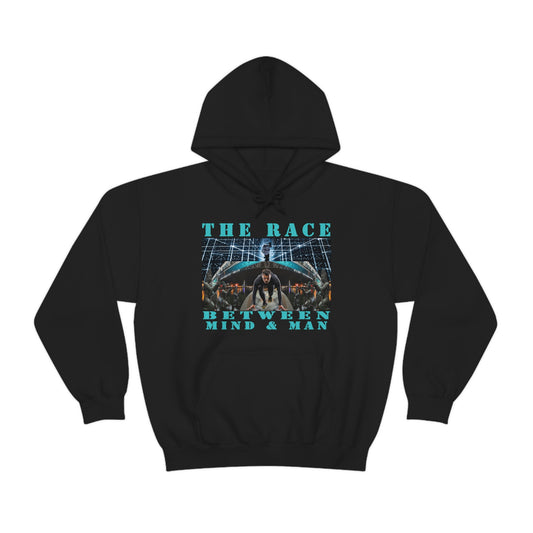 Unisex The Race Between Mind and Man Heavy Blend™ Hooded Sweatshirt