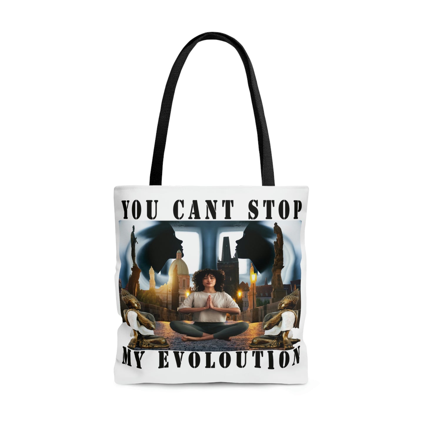 AOP Tote Bag YOU CAN'T STOP MY EVOLUTION