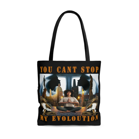 AOP Tote Bag YOU CAN'T STOP MY EVOLUTION