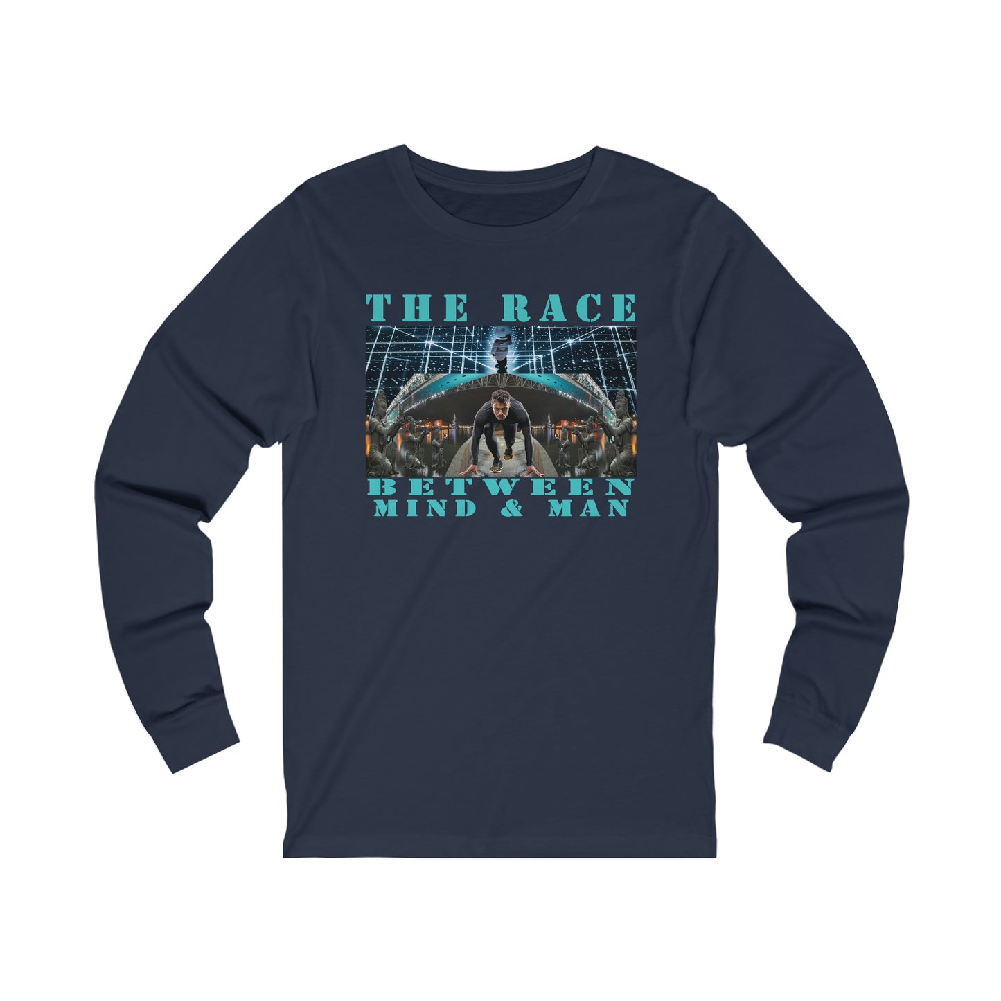 Unisex The Race Between Mind and Man Jersey Long Sleeve Tee