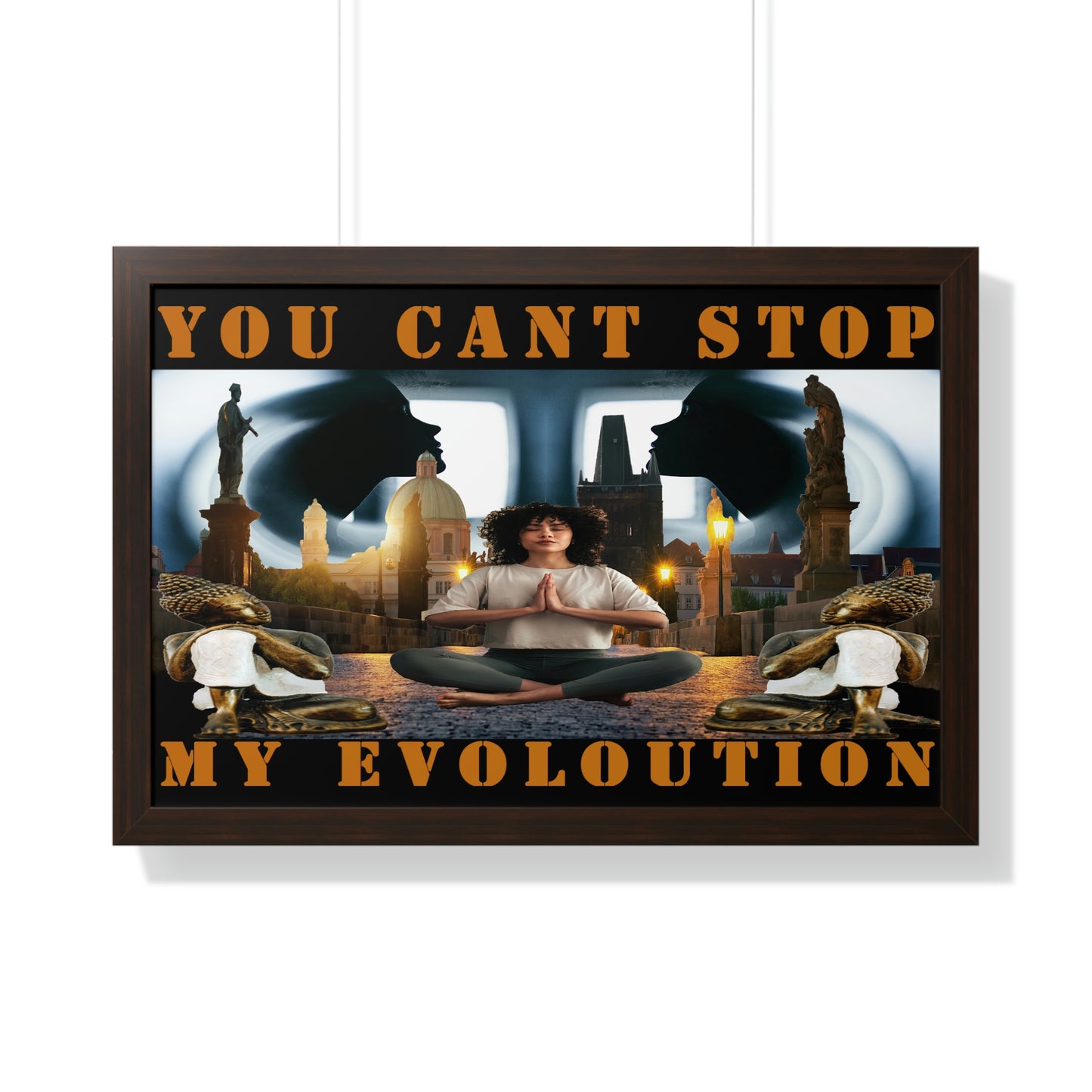 Framed Horizontal Poster YOU CAN'T STOP MY EVOLUTION