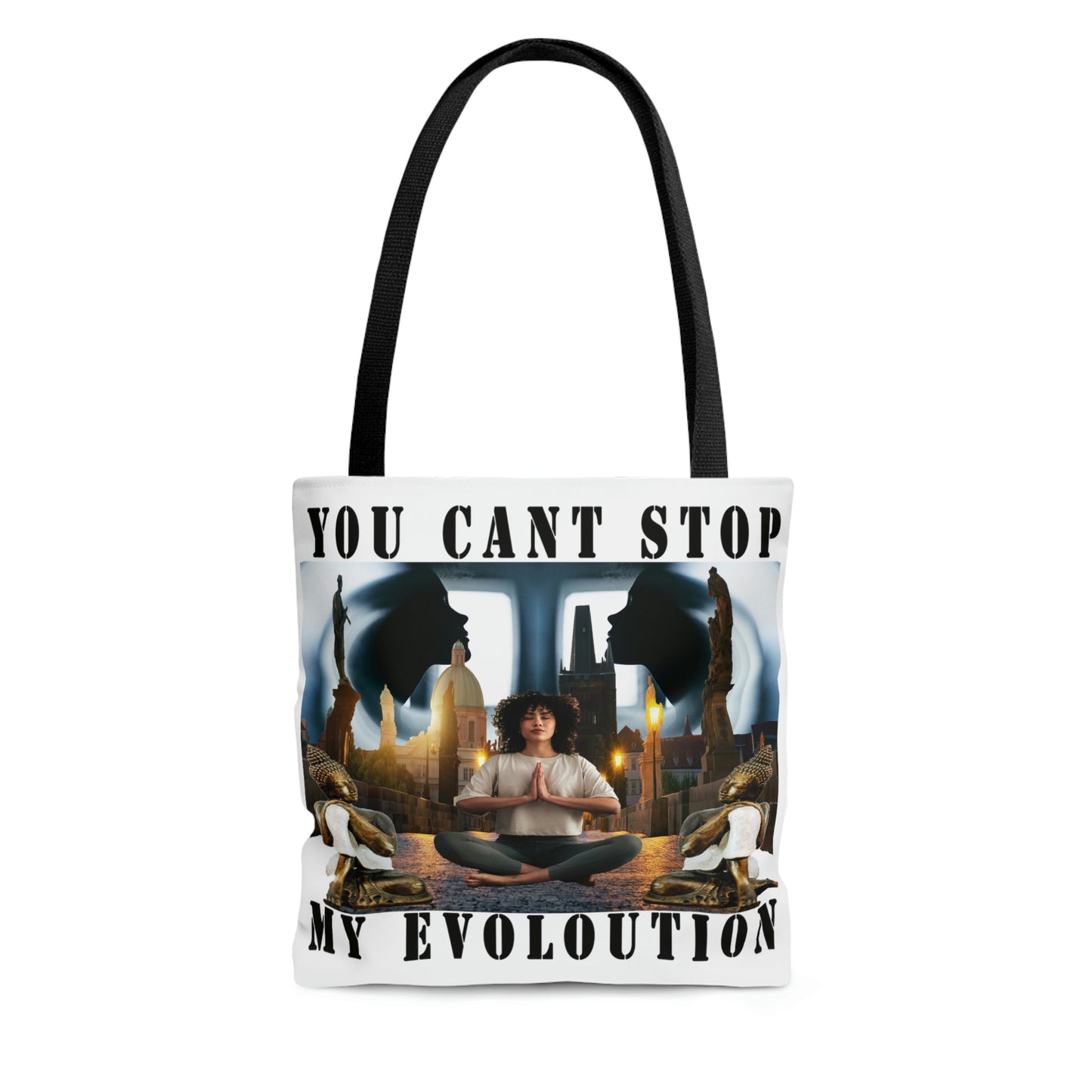 AOP Tote Bag YOU CAN'T STOP MY EVOLUTION