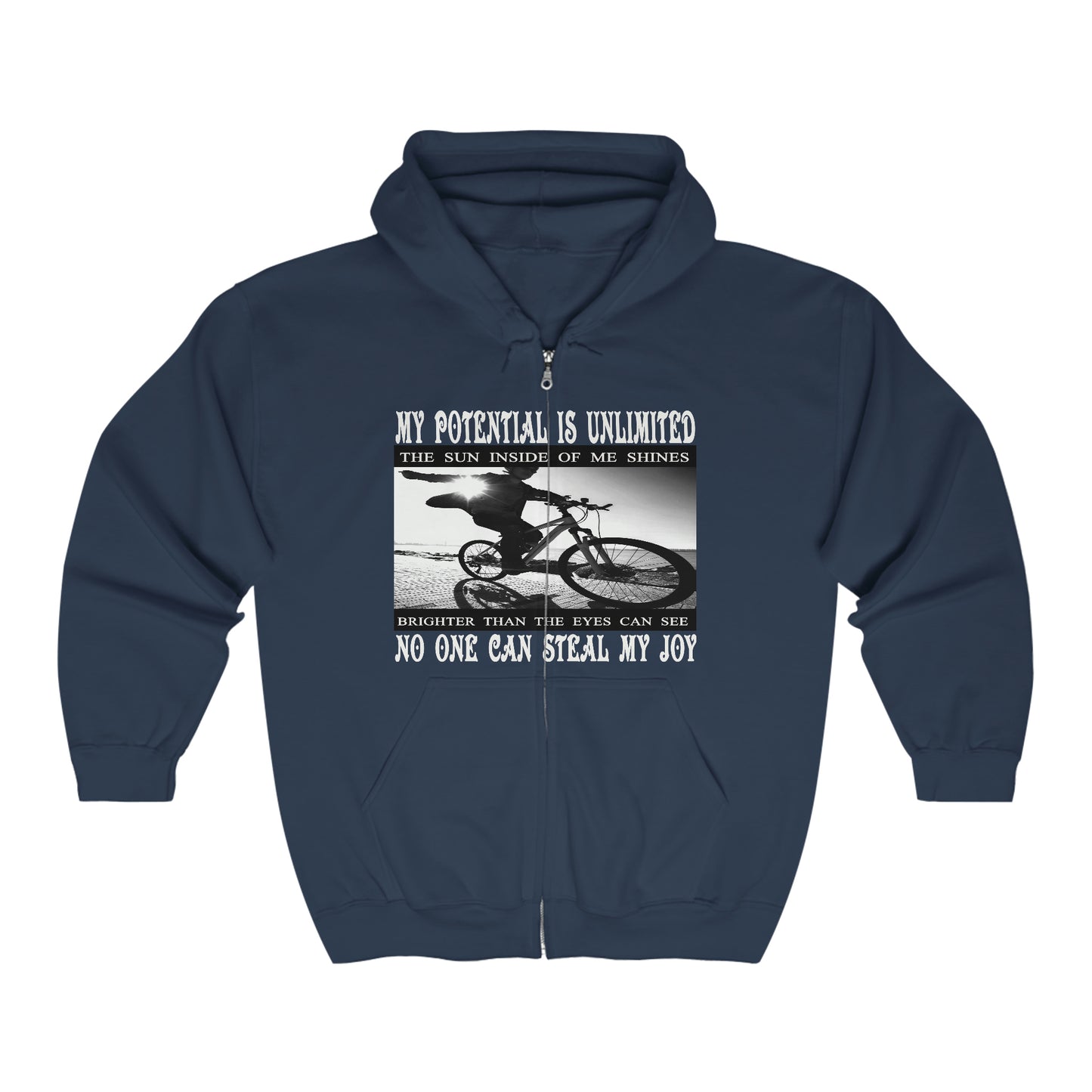 Unisex Heavy Blend™ My Potential is Unlimited Full Zip Hooded Sweatshirt