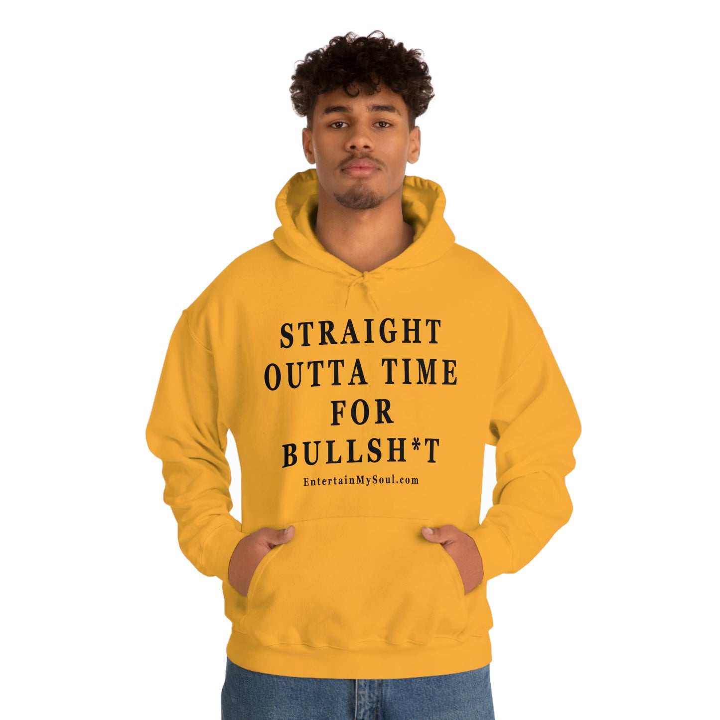 Unisex Heavy Blend™ Hooded Sweatshirt Straight Outta Time for Bullsh*t