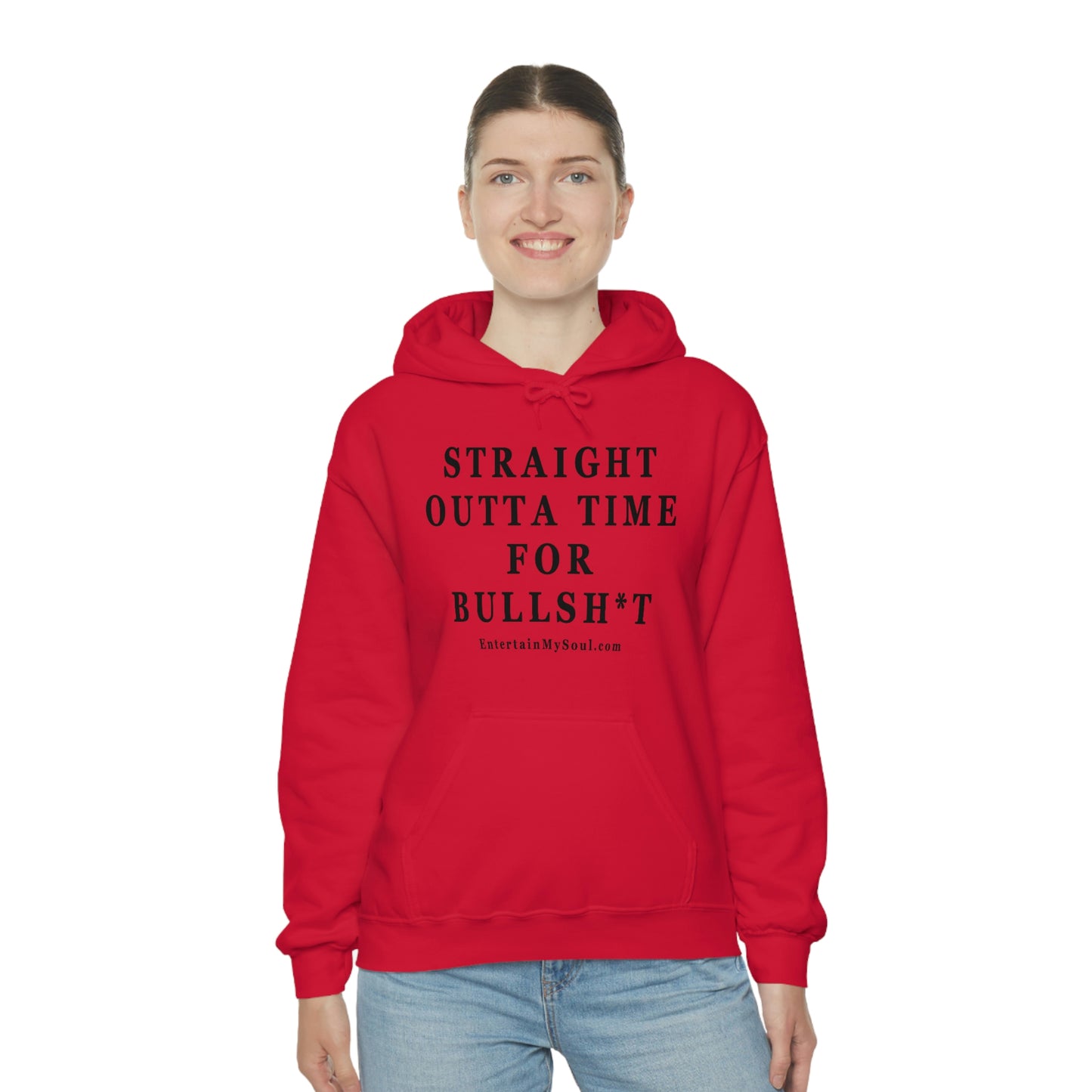 Unisex Heavy Blend™ Hooded Sweatshirt Straight Outta Time for Bullsh*t