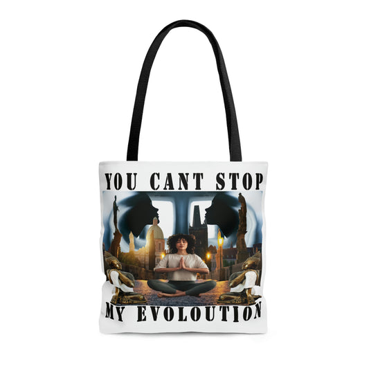 AOP Tote Bag YOU CAN'T STOP MY EVOLUTION