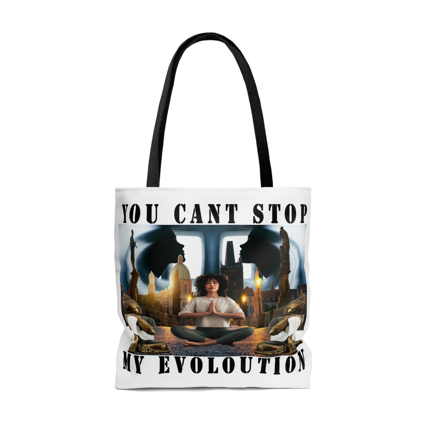 AOP Tote Bag YOU CAN'T STOP MY EVOLUTION