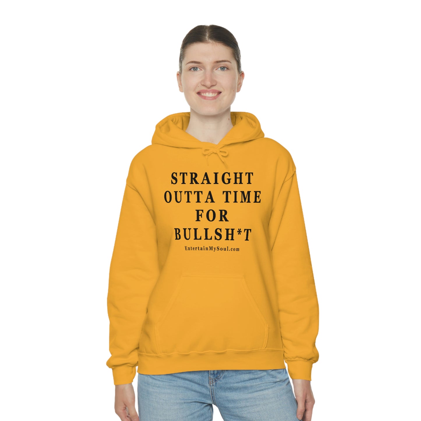 Unisex Heavy Blend™ Hooded Sweatshirt Straight Outta Time for Bullsh*t