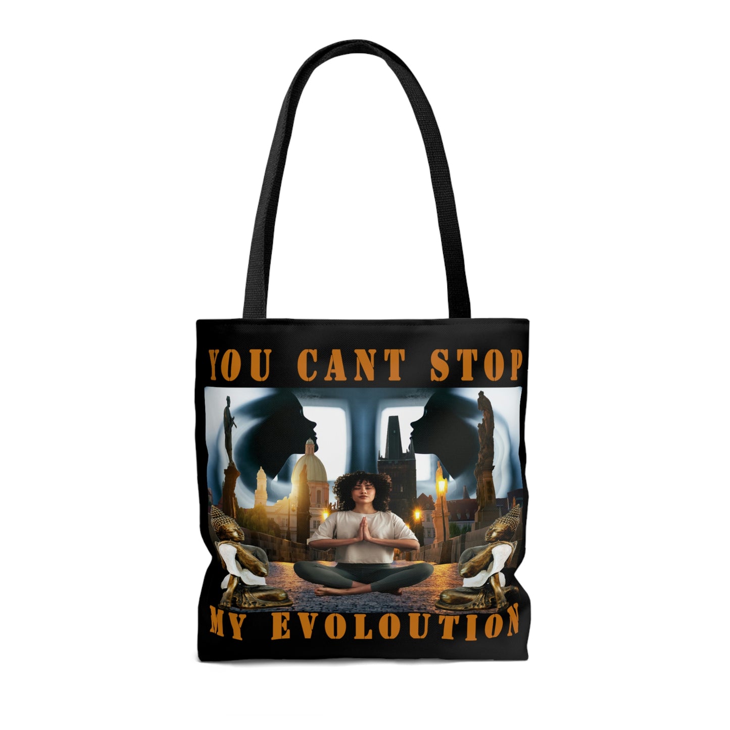 AOP Tote Bag YOU CAN'T STOP MY EVOLUTION