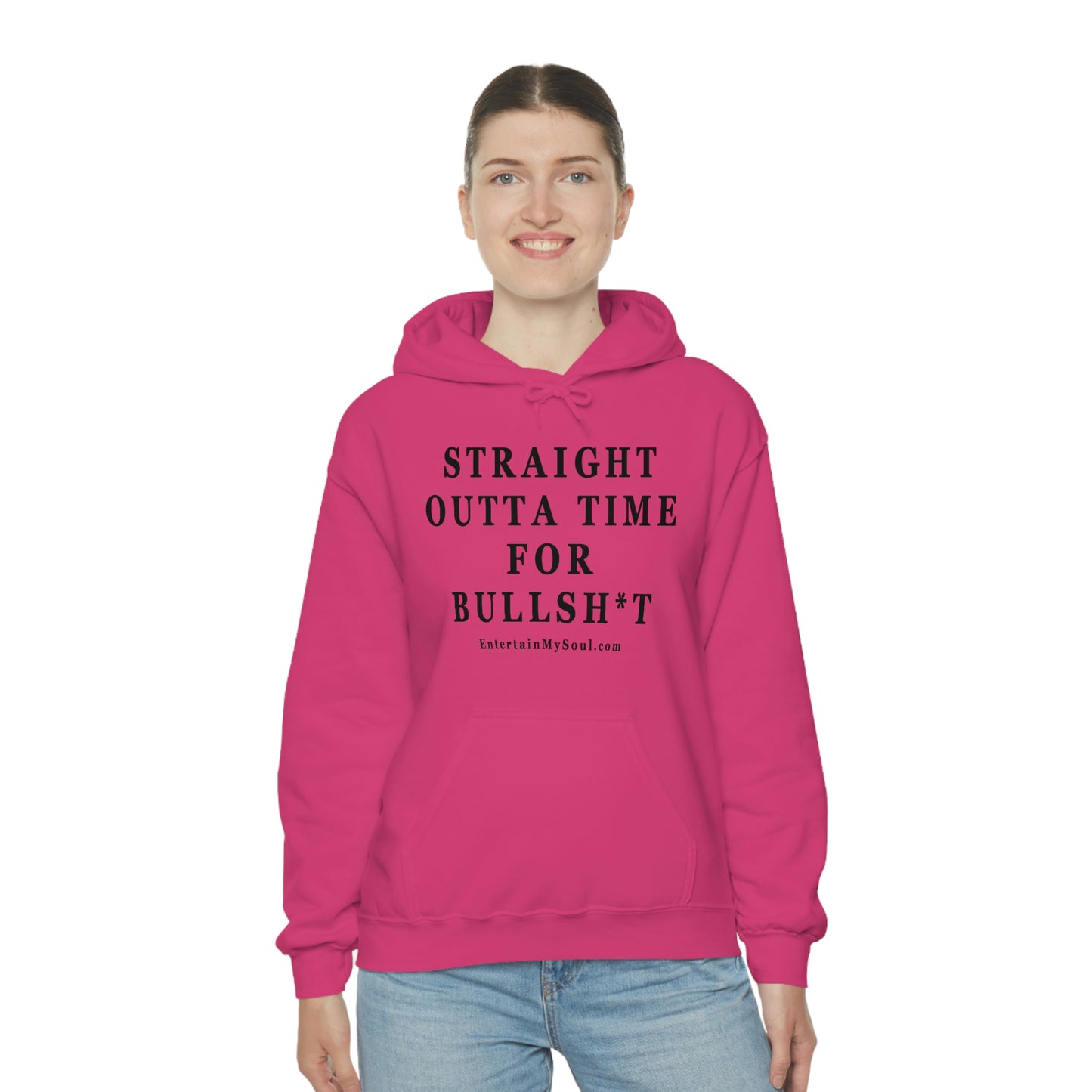 Unisex Heavy Blend™ Hooded Sweatshirt Straight Outta Time for Bullsh*t